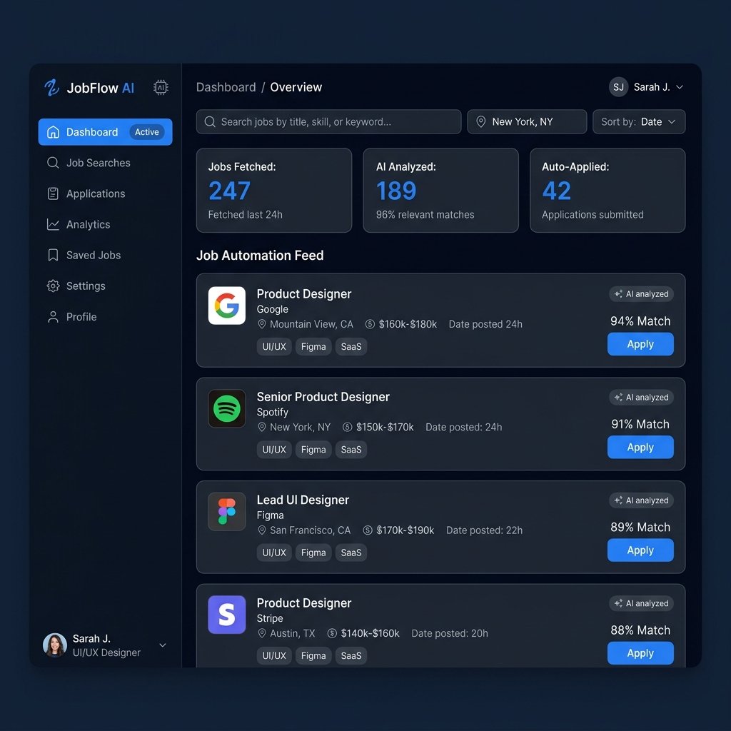 JobFlow AI project screenshot