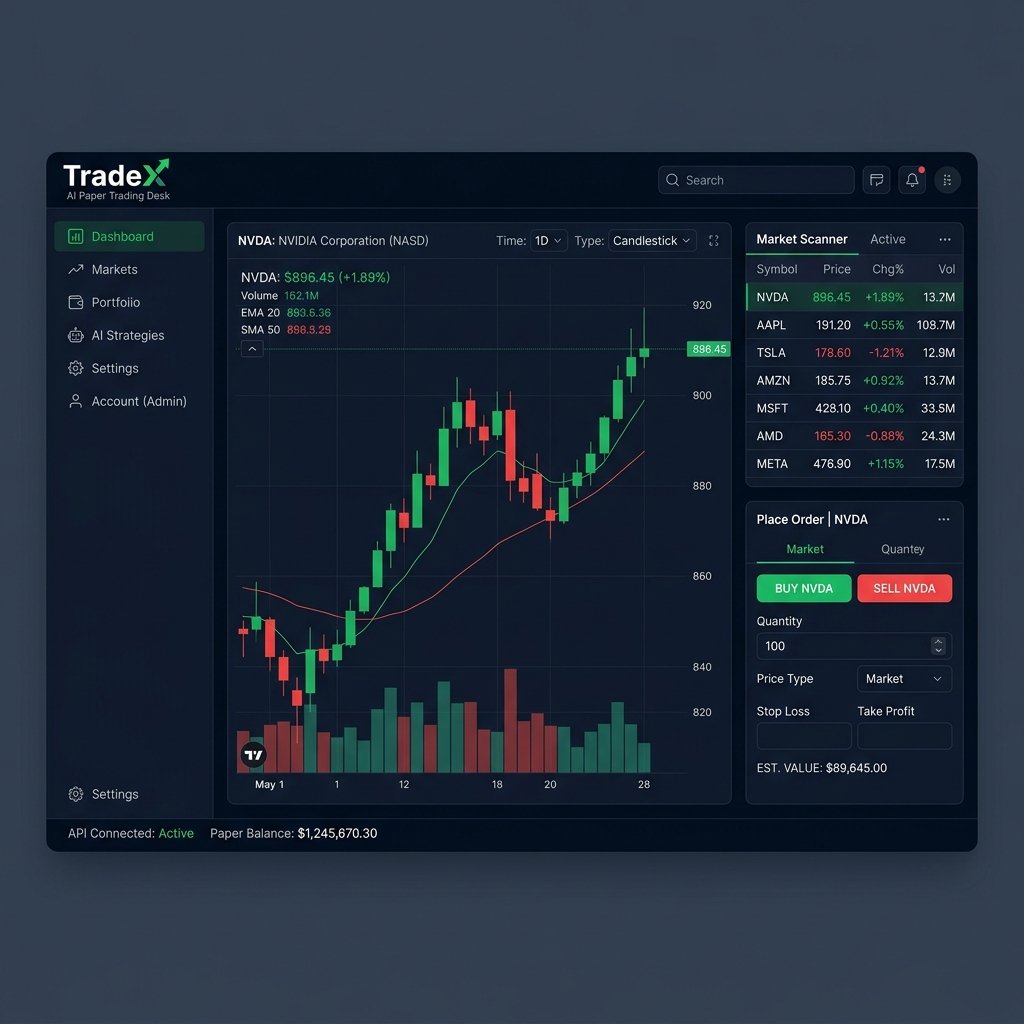 TradeX Desk project screenshot