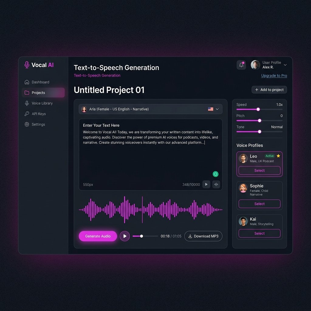 Vocal AI project screenshot